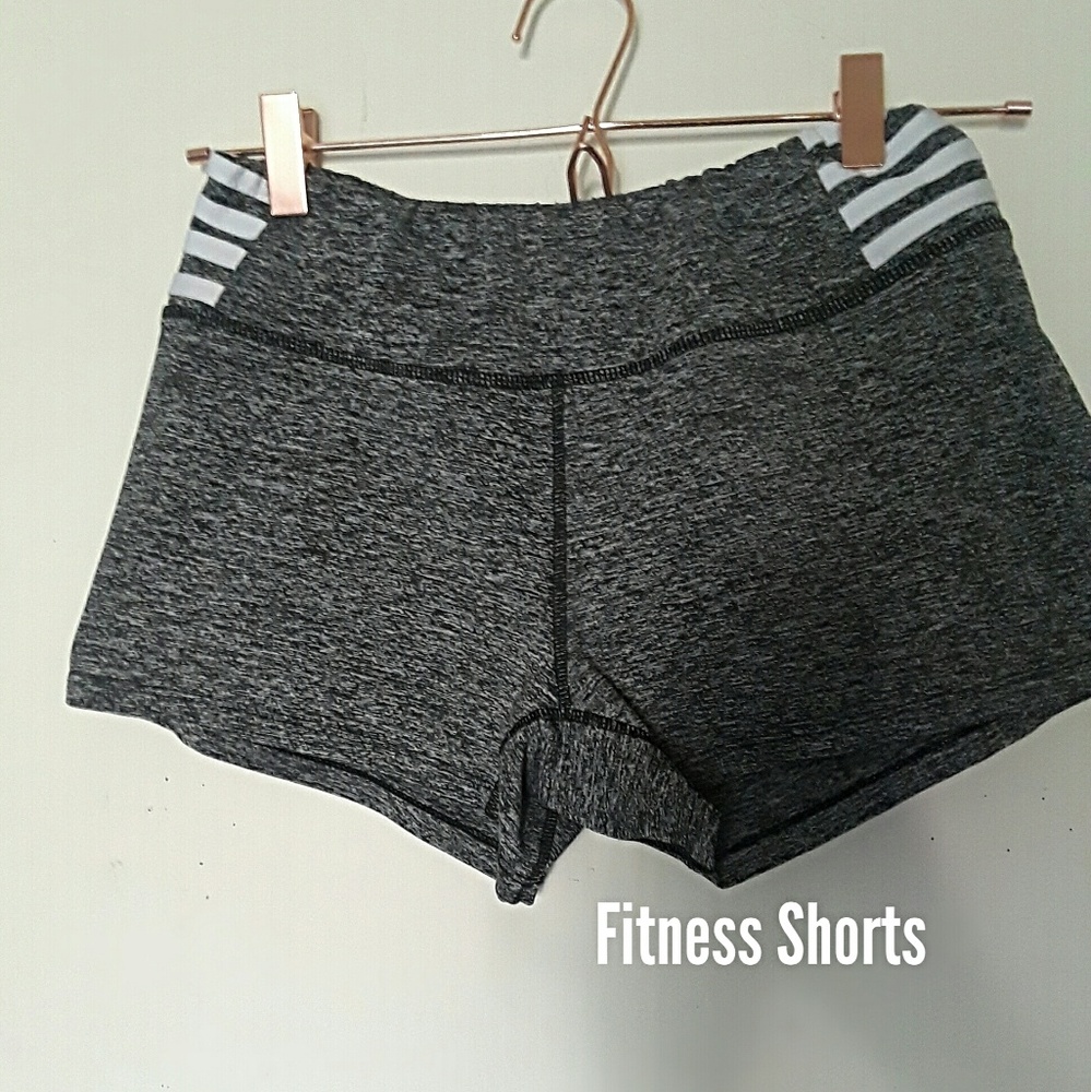 Black/ White Fitness Shorts*
